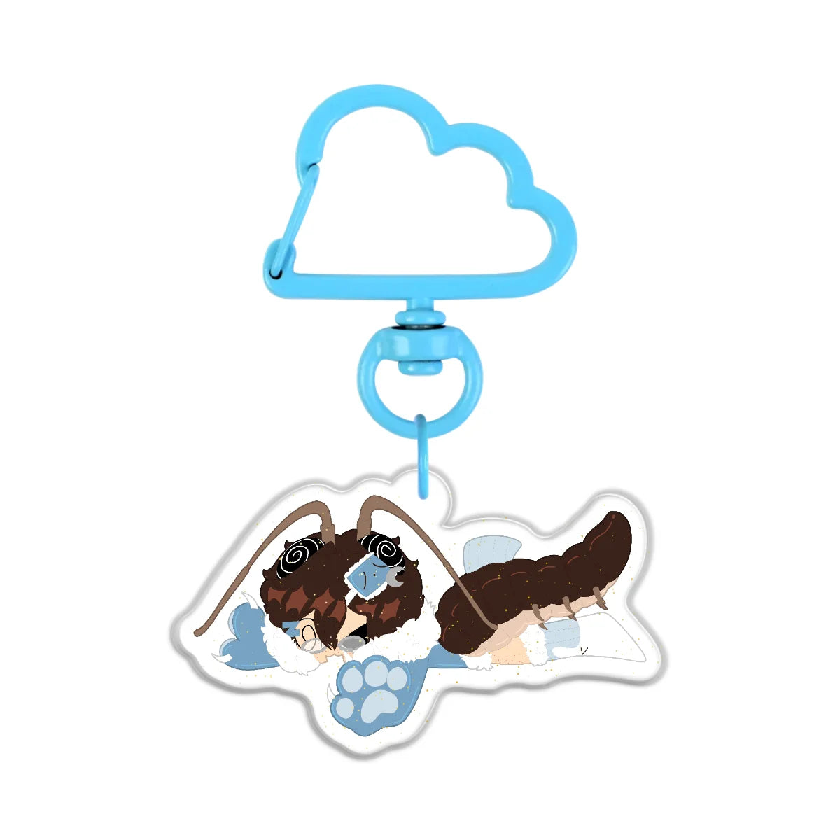 cuddl3_bug "Falling" Keychain