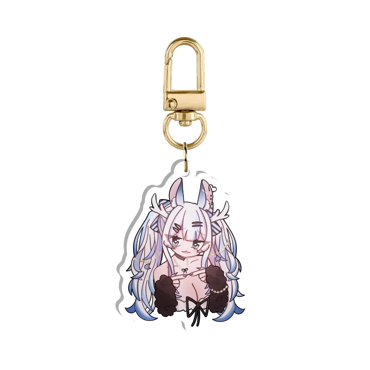 bunnypng "peepoShy" Keychain