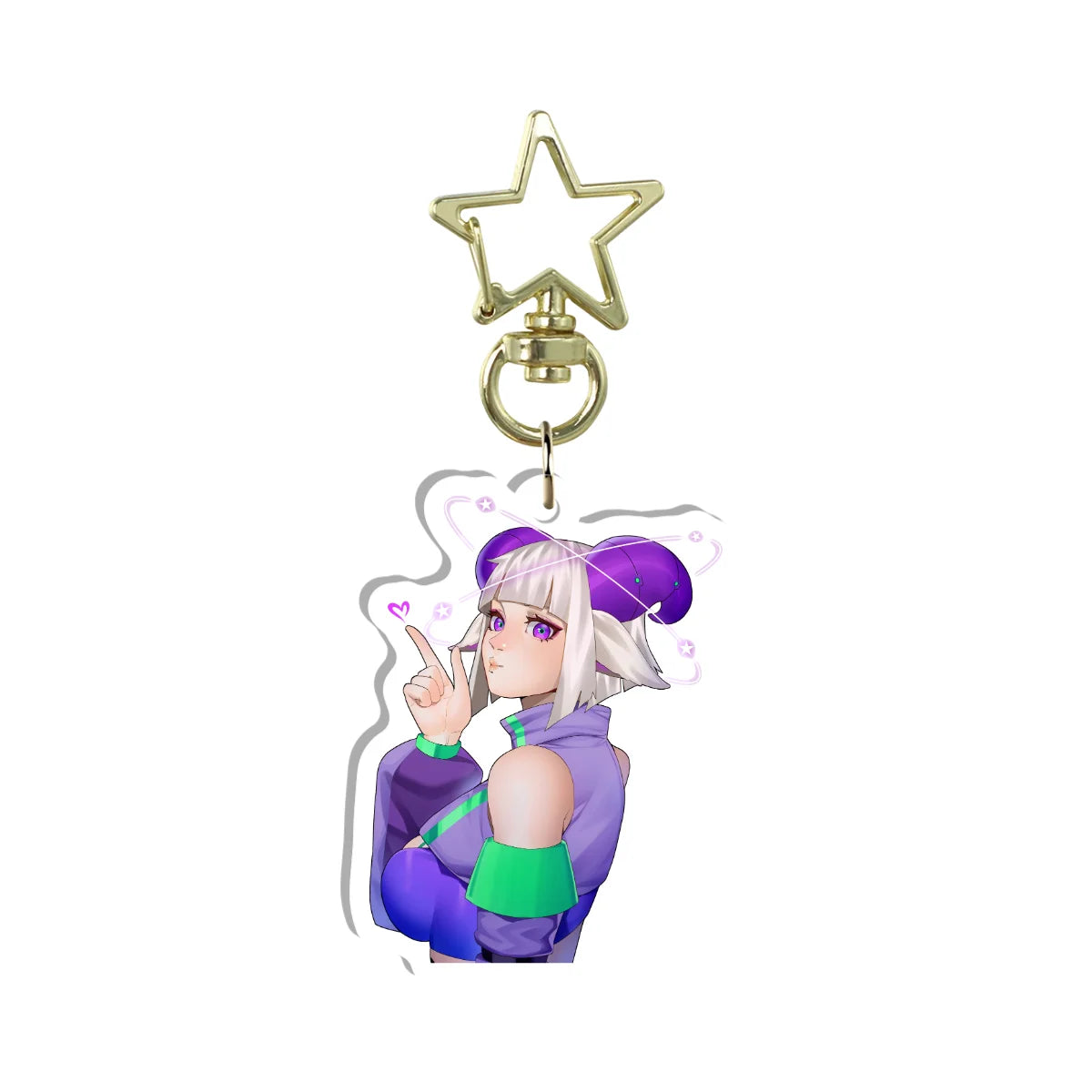 Bobamai "Finger Guns" Keychain