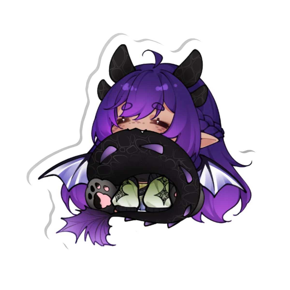 MajoraDragoon "Nibbles" Acrylic Pin