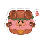 PeachPelle "Burger" Acrylic Pin