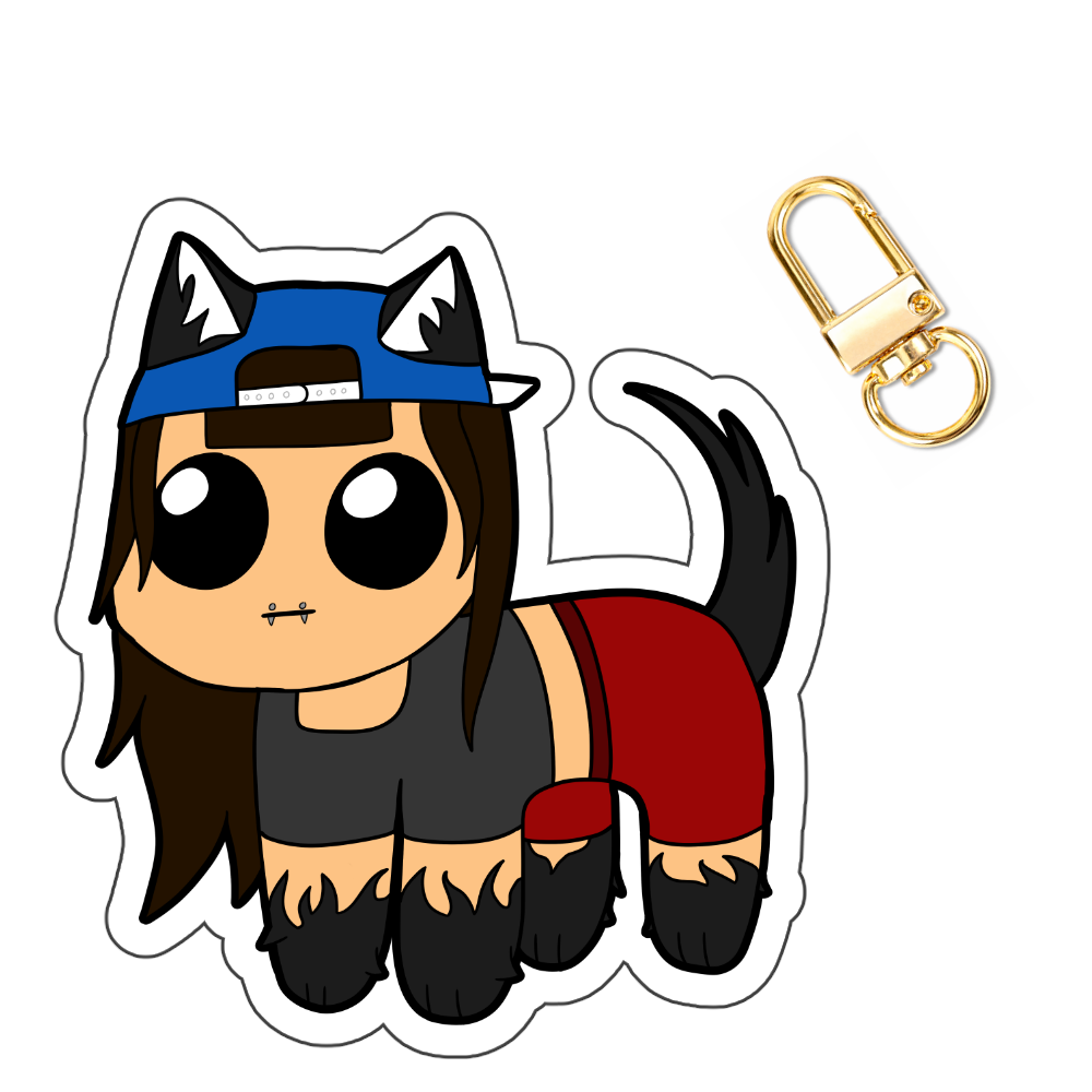 LunarLycanthrope "Cheeb" Keychain
