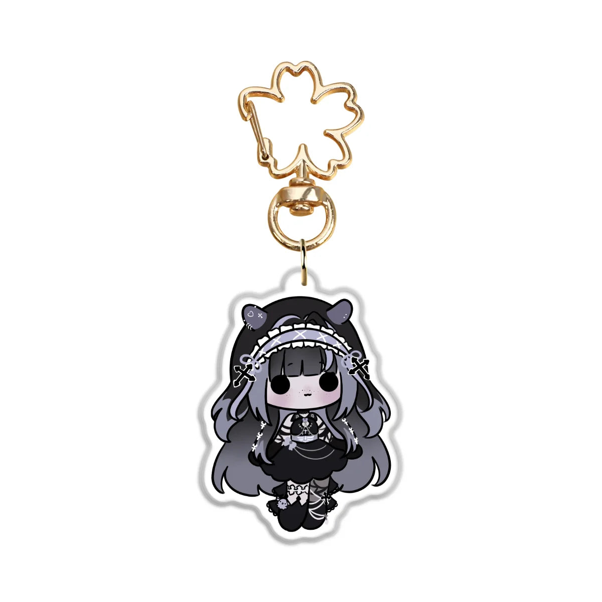 Ariel "Long Hair Cheeb" Glitter Keychain