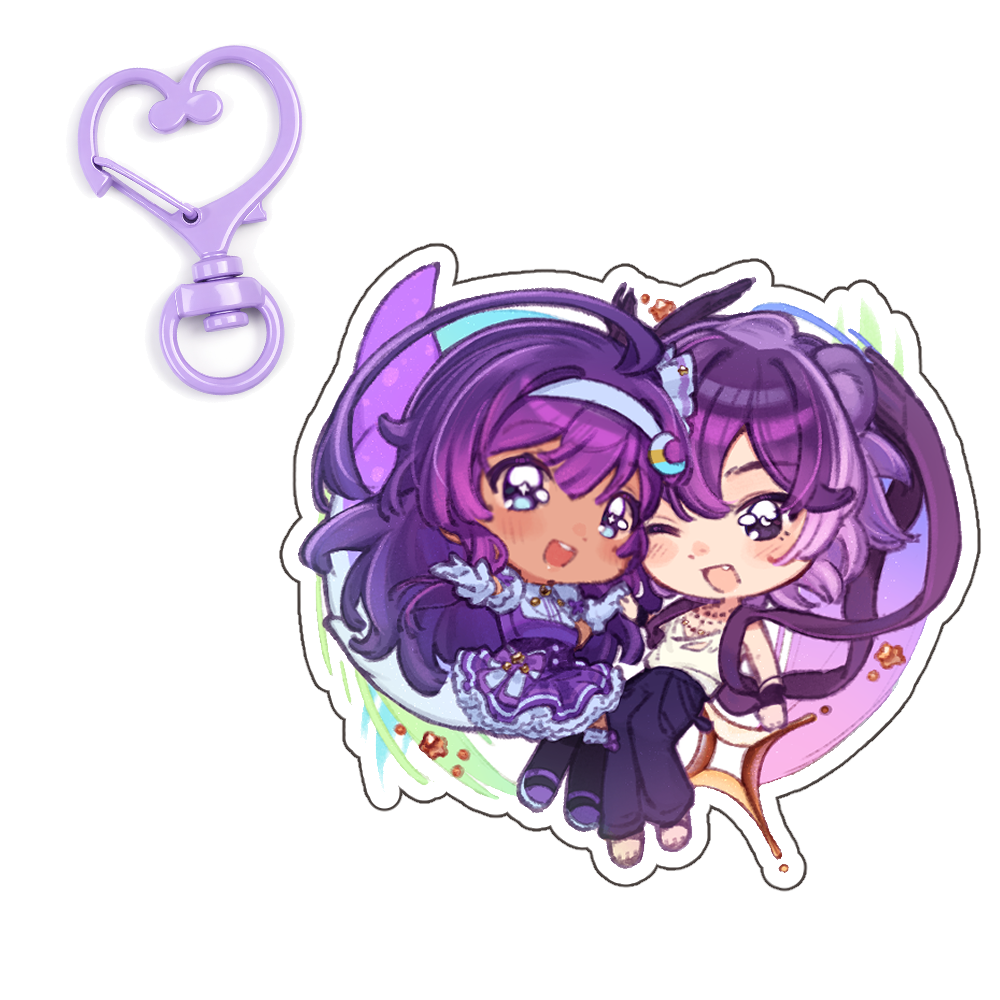 Mari Rina Seiza "Duo" Keychain