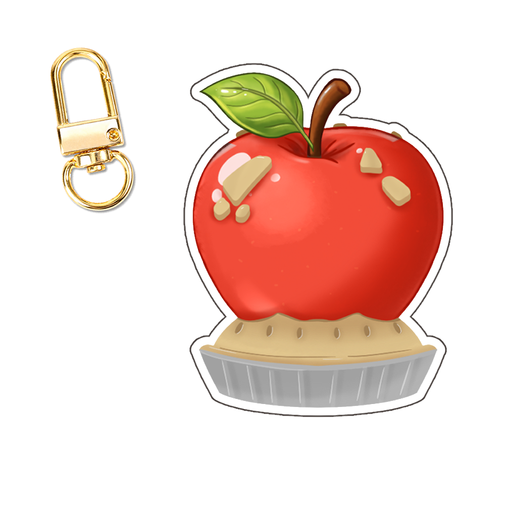 Mr. Grinn Apple Keychain