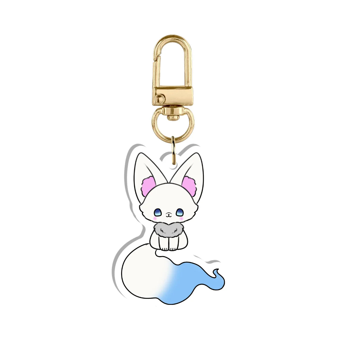 Celestial Reira "Blue Fox Mascot" Keychain