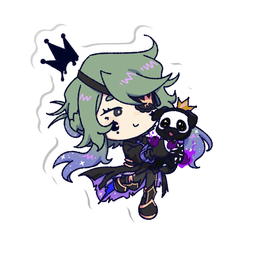 Specter Jester "Ghoul Hug" Acrylic Pin