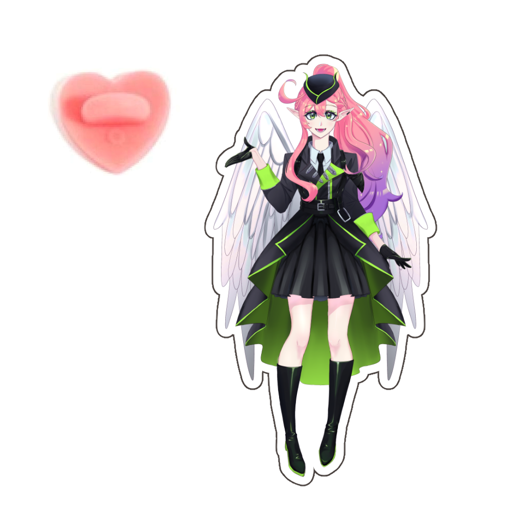 Seraphina Stelle "Green Fit" Acrylic Pins