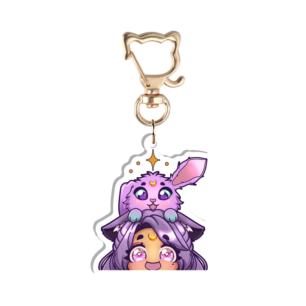 MoondustLeo "Moon and Jupiter" Keychain