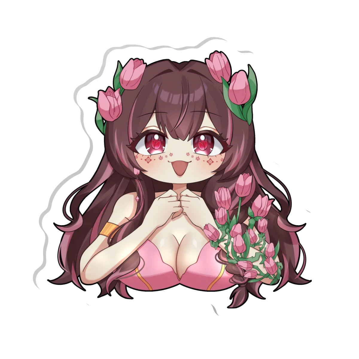 opeuphie "Flower Excitement" Acrylic Pin