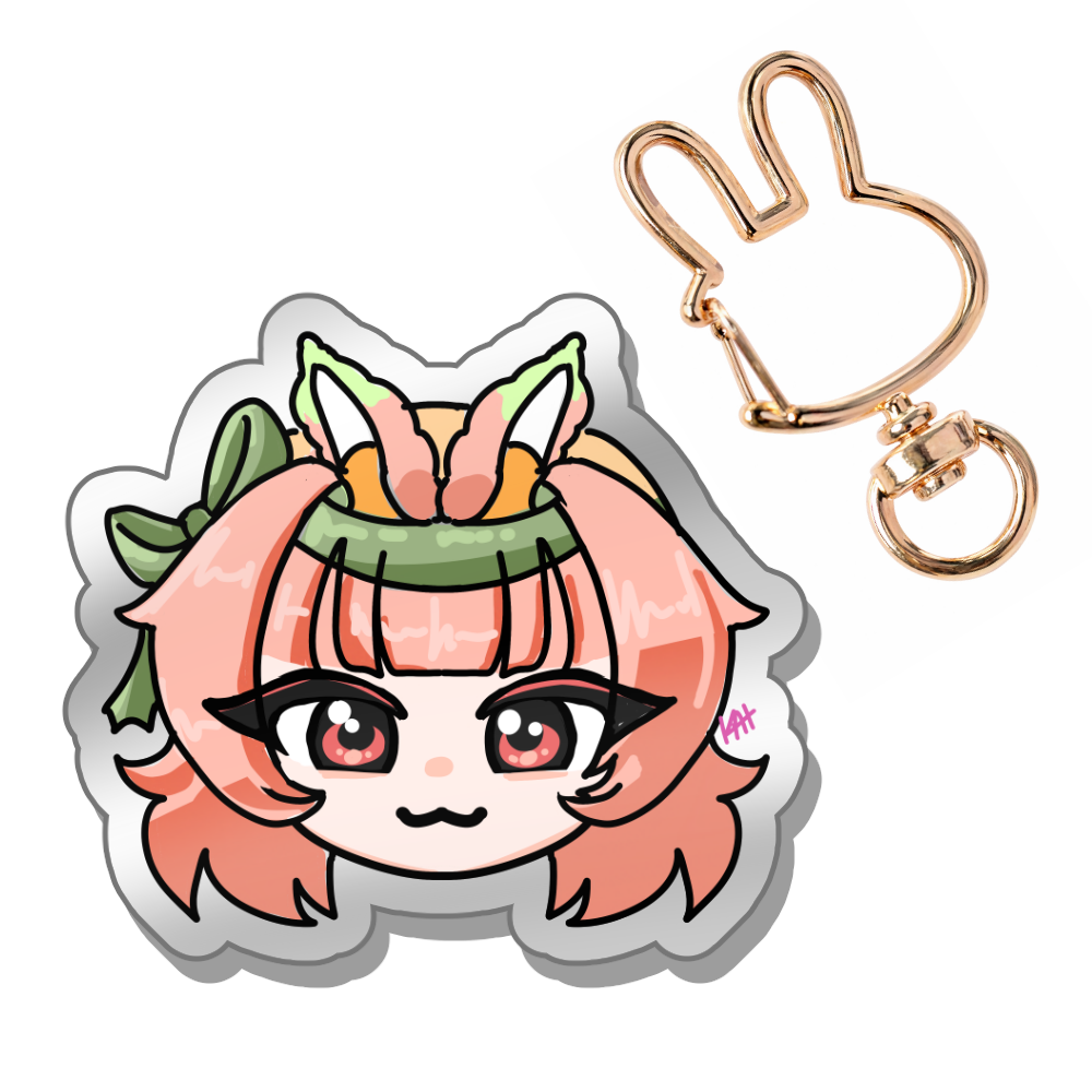 PeachtiiVT Acrylic Keychain