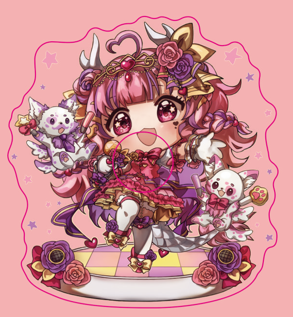 Rozelea and Mascots Pin