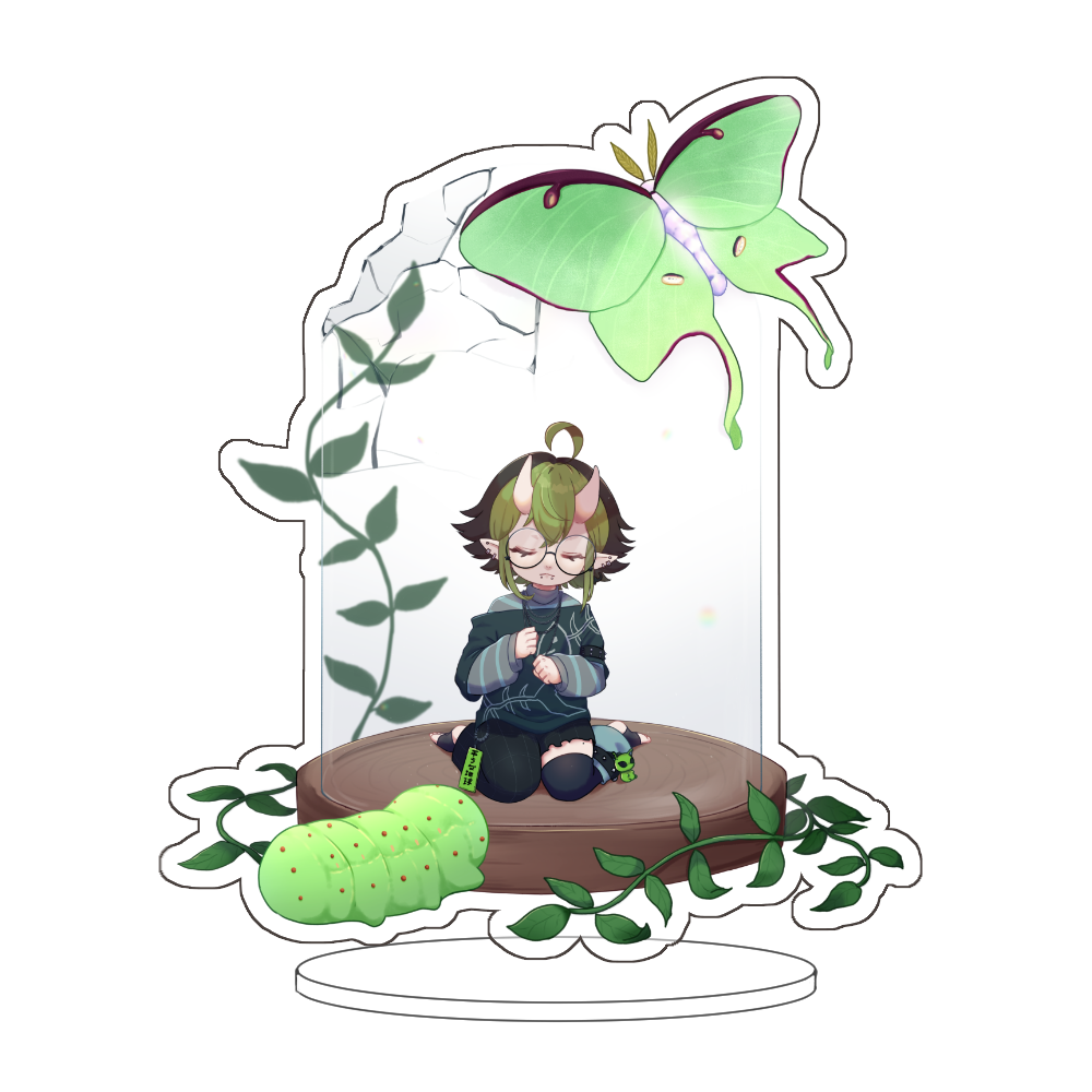chromuro "Caged in Glass" Acrylic Standee