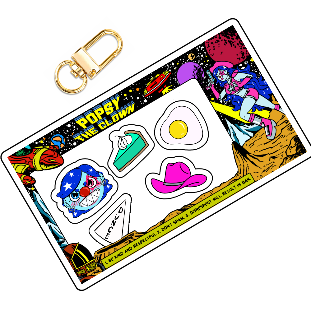 PopsyTheClown Shaker Keychain