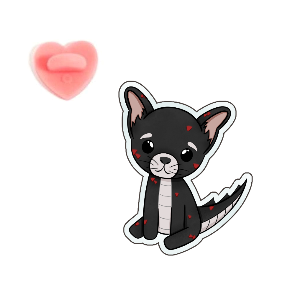 FaetalVT "Dog Dragon" Acrylic Pin