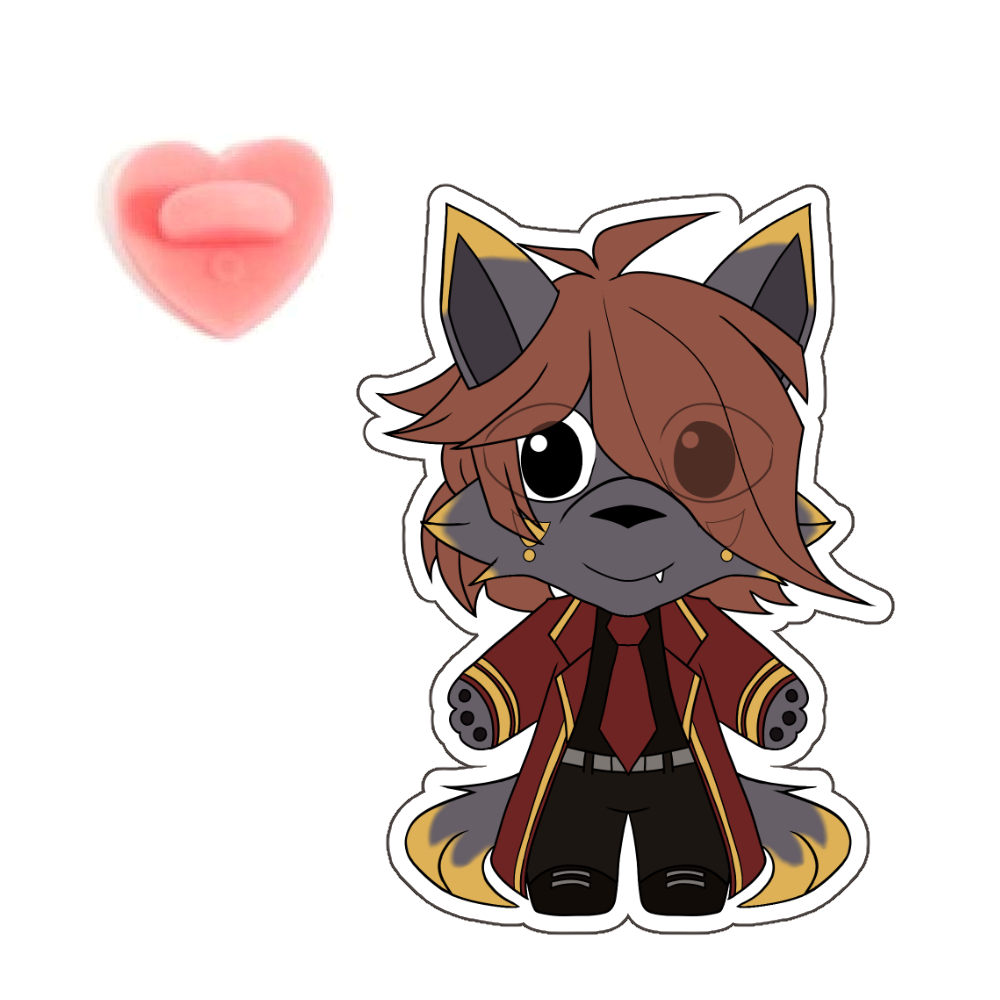 renardcross Acrylic Pin