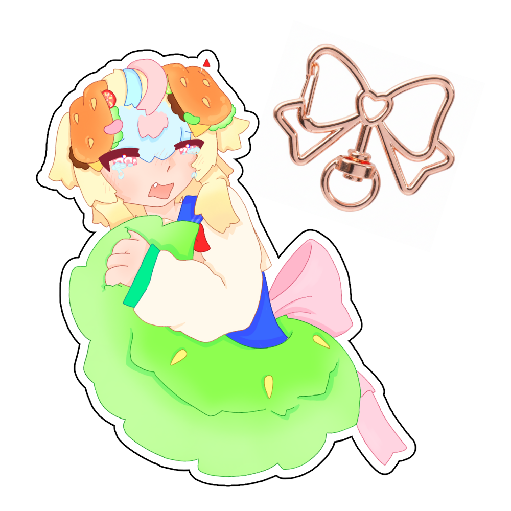 WanwanburgerVT "D:<" Keychain