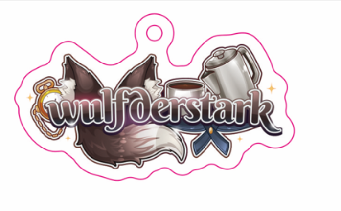 Wulfderstark Logo Keychain