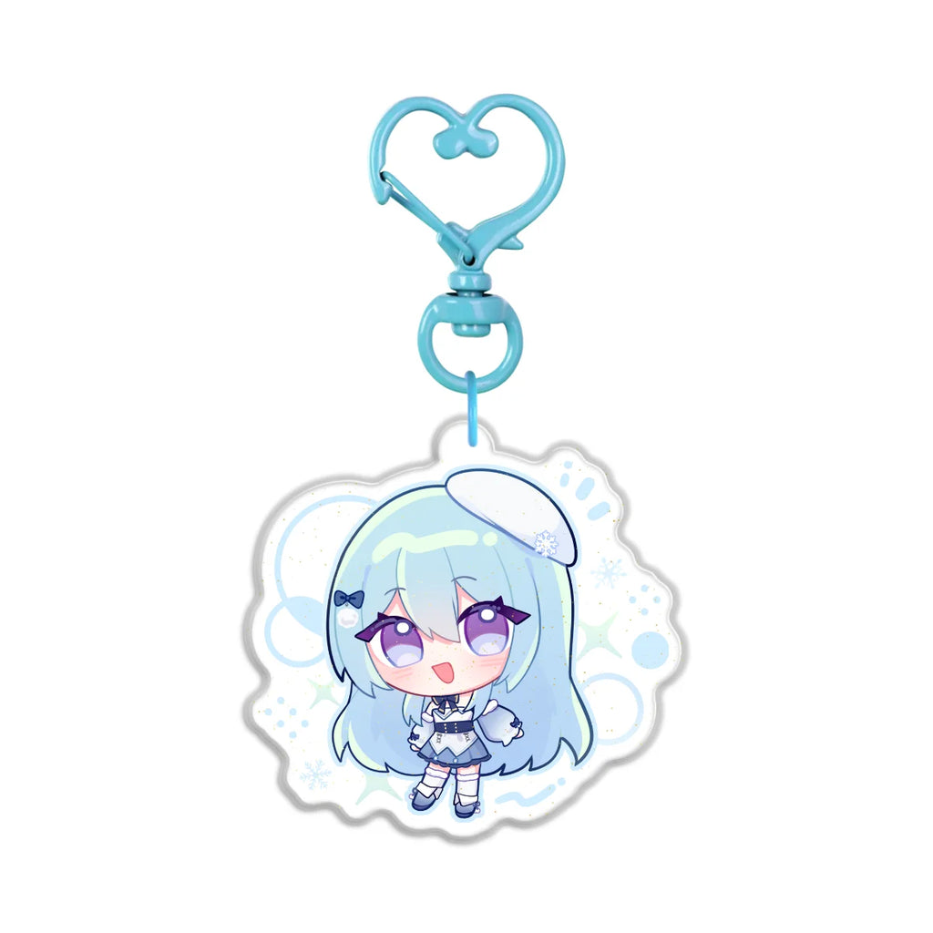 SnowyBlueBell "Globe" Holographic Keychain