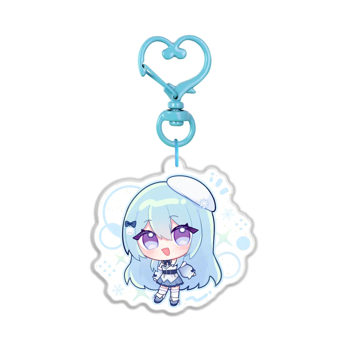 SnowyBlueBell "Globe" Holographic Keychain