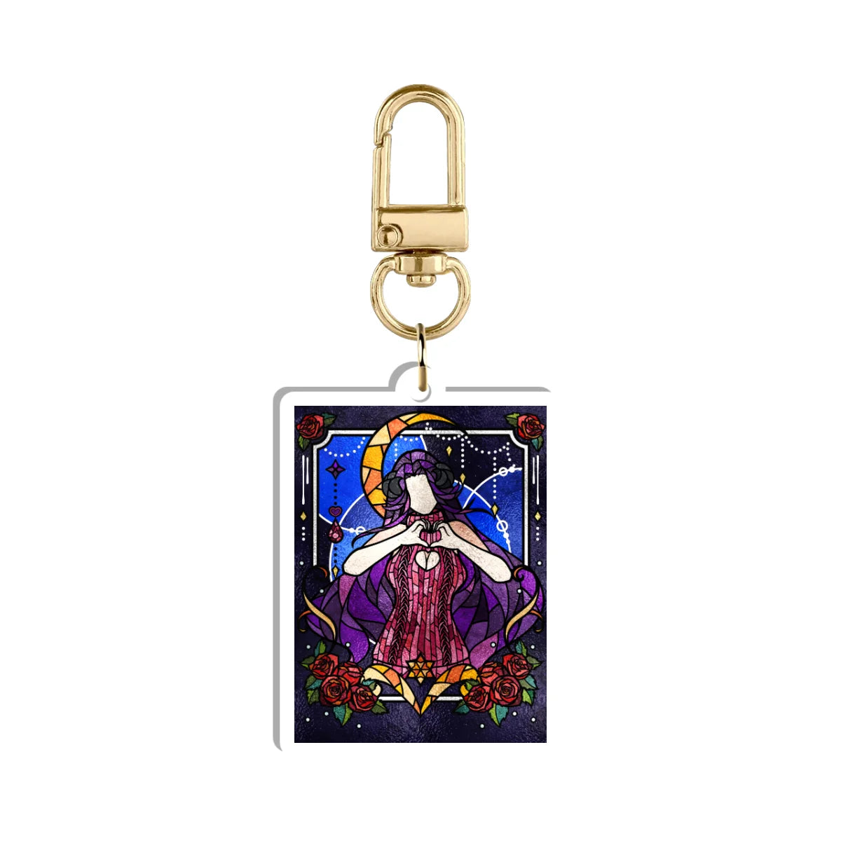 Angelica "Stained Glass" Keychain