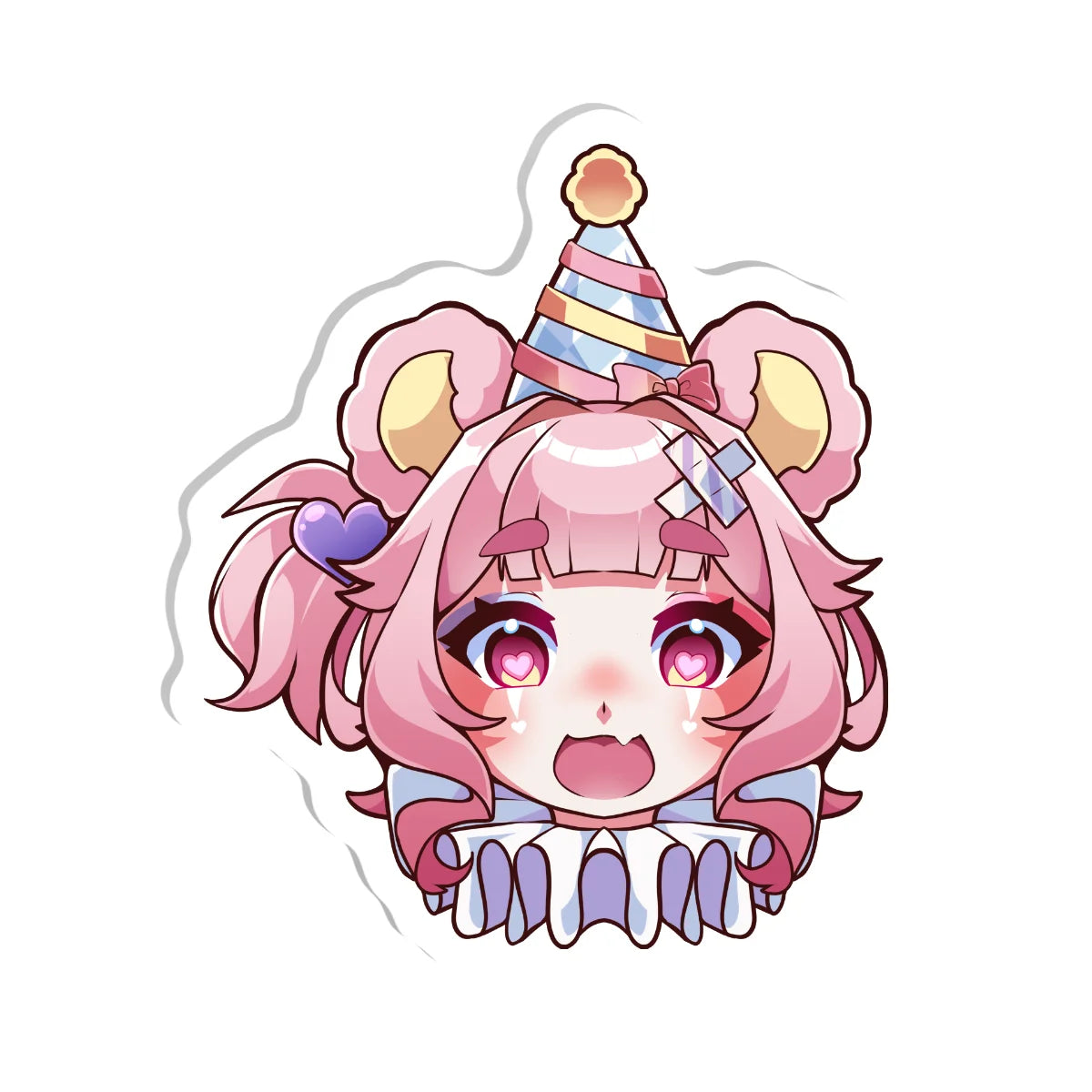 Pantsuwu "Head Clown" Acrylic Pin