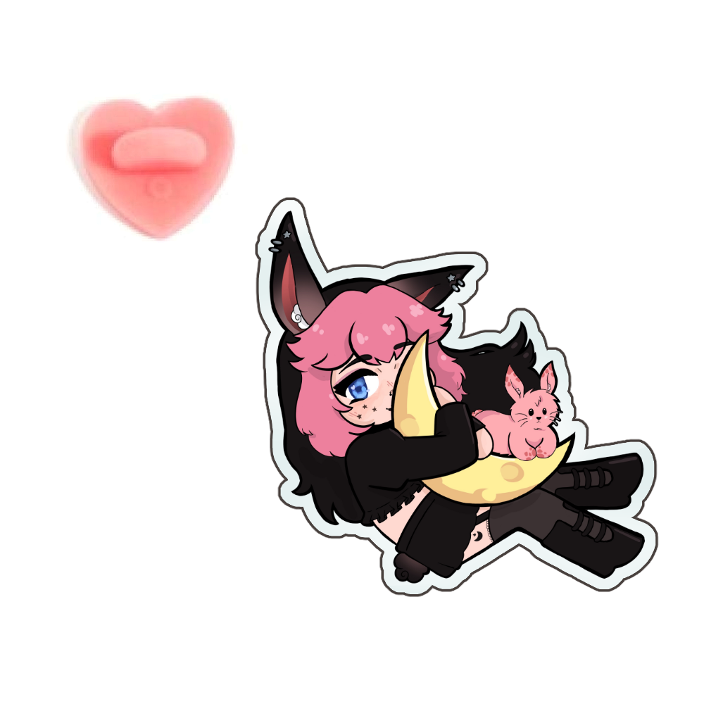 Solace Plum “Chibi” Acrylic Pin