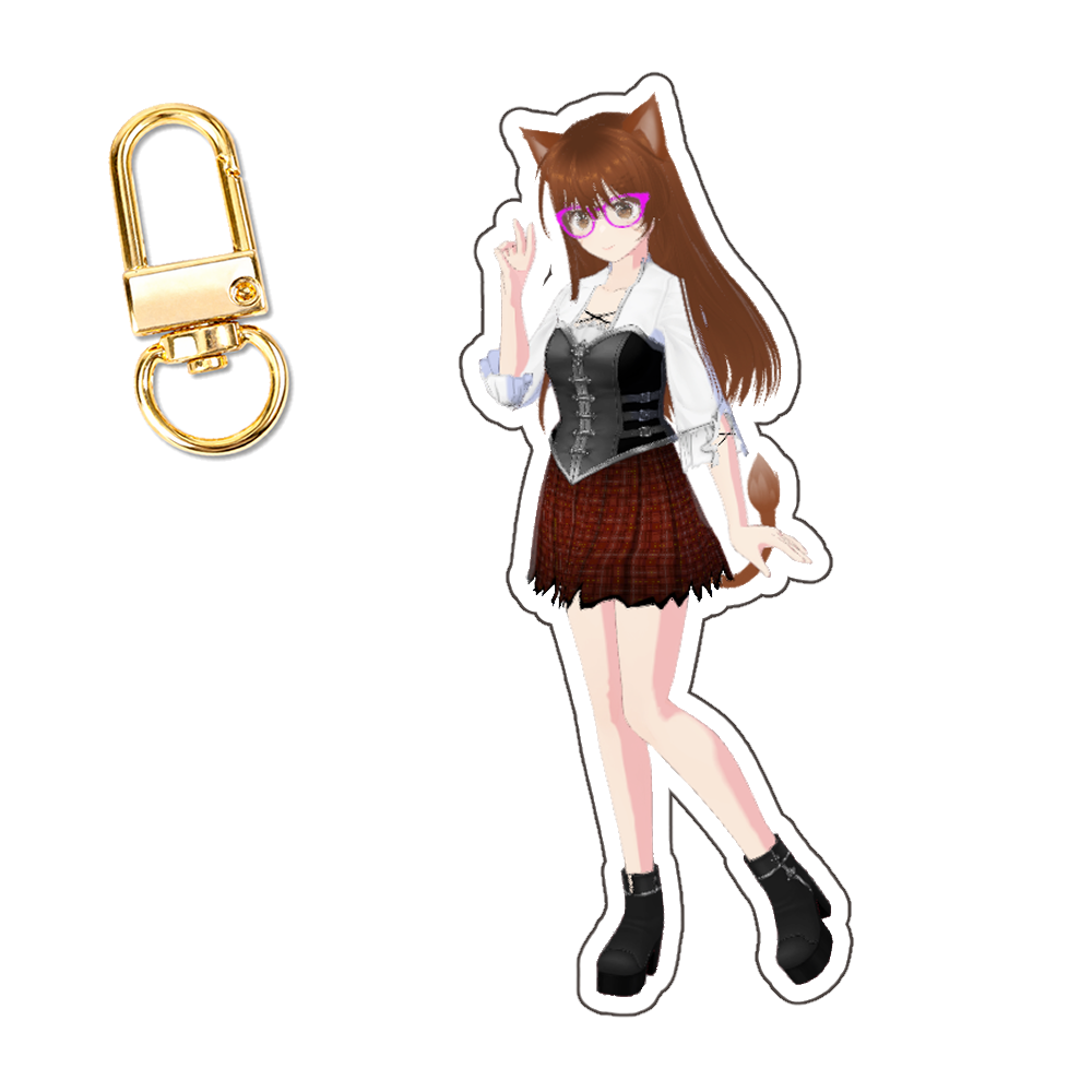 Zarina Aqua Keychain