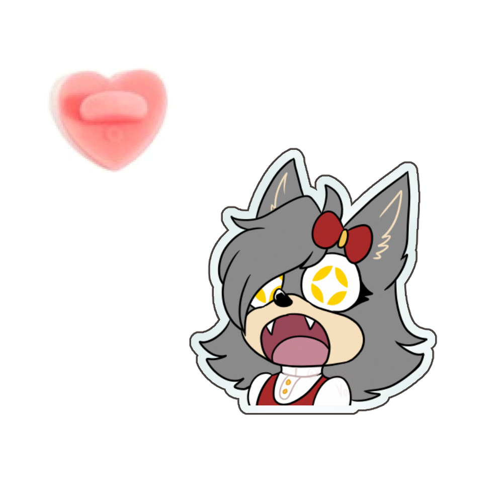 Lunar T. Wolf Acrylic Pin